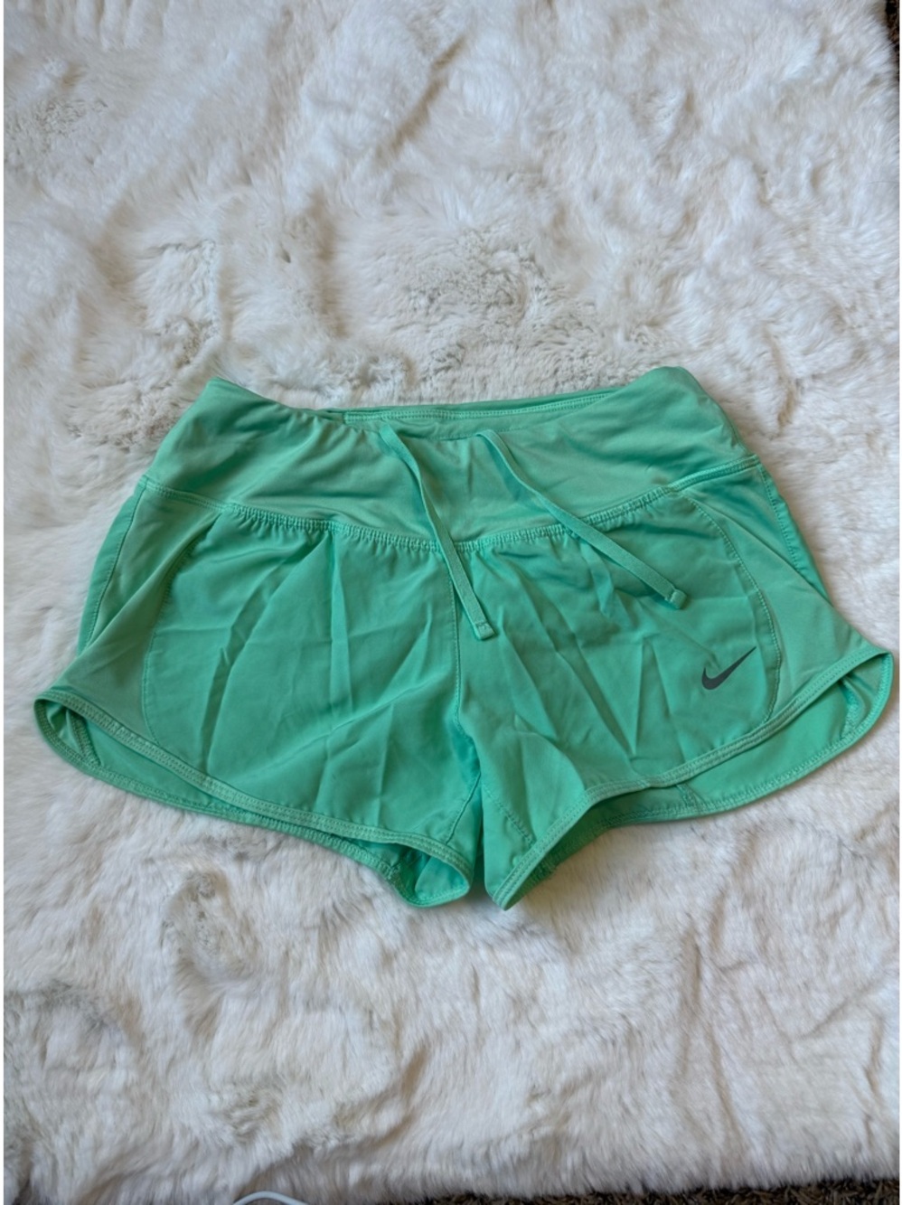 Nike Women's Mint Athletic Dri-Fit Running Shorts